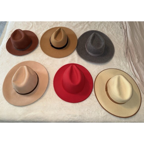Women’s Fedora hats Lot of 6 main image 12